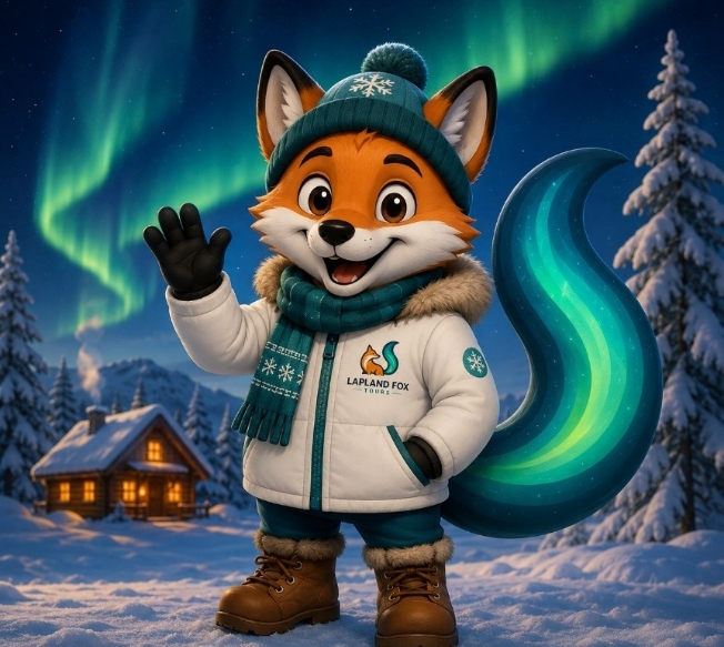 Foxy - Lapland Fox Tours mascot