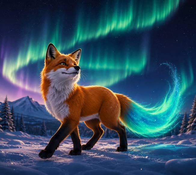 Foxy - Lapland Fox Tours mascot